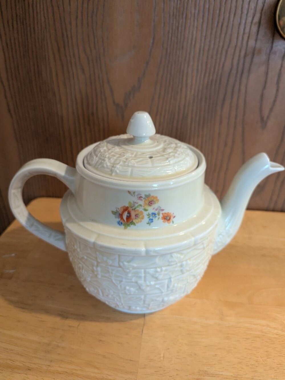 Vintage Drip- O-Lator Floral Vines Teapot Coffee Pot Retro Charming Cottage Core